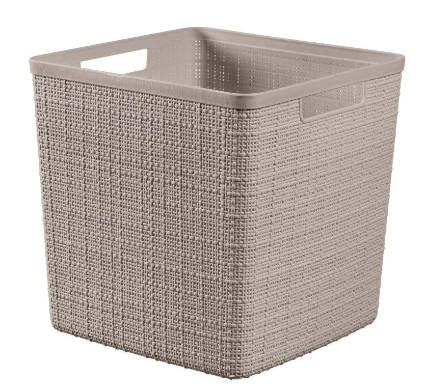 Box Curver Jute Cube 17L taupe