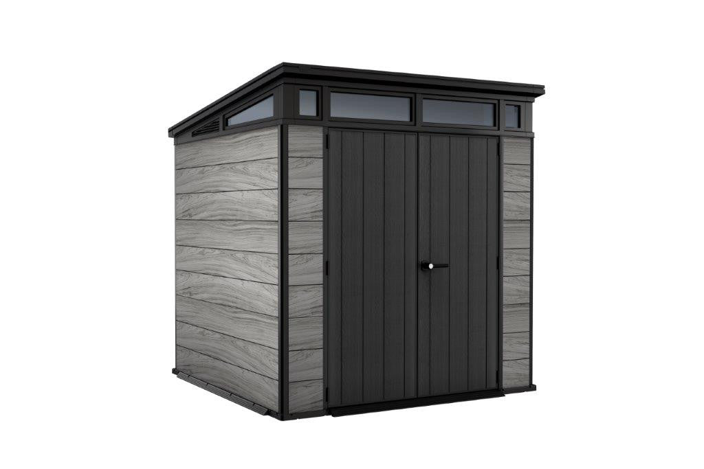 Kerti ház Keter PENT Signature 7x7 Storm Grey, padlóval