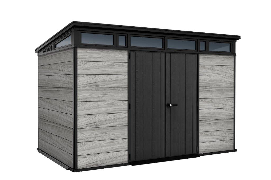 Kerti ház Keter PENT Signature 11x7 Storm Grey, padlóval