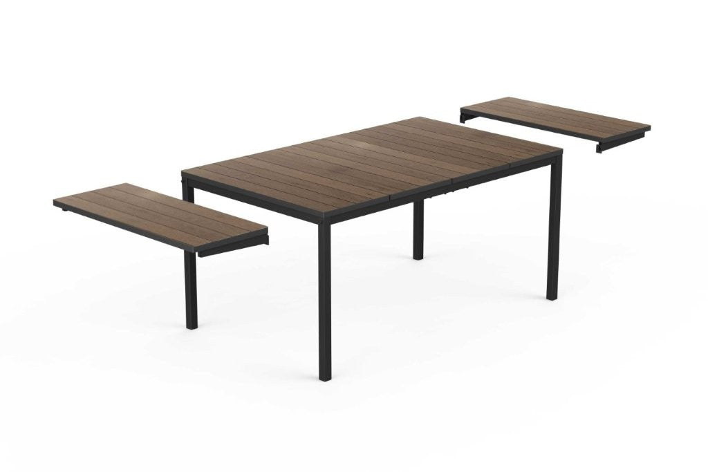 Keter Porto 160–240 kihúzható kerti asztal, walnut / grafit