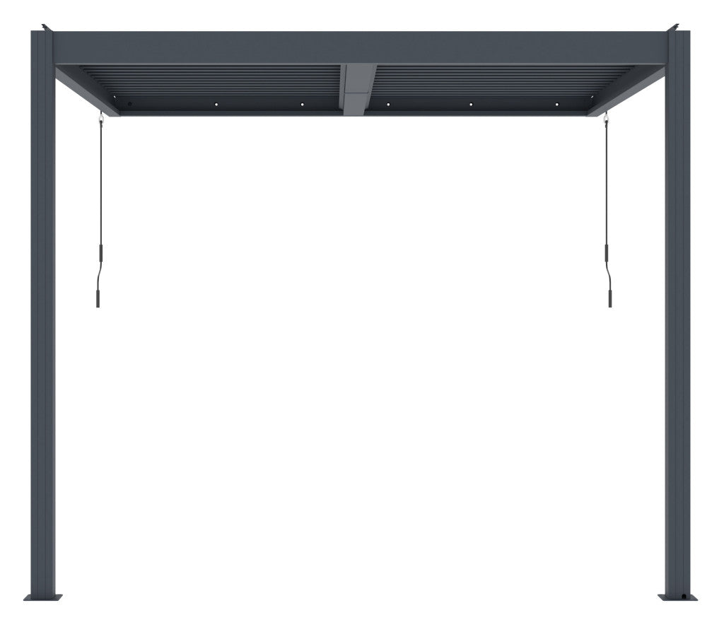 G21 Trenton Premium 3x3 m bioklimatikus pergola, antracit alumínium