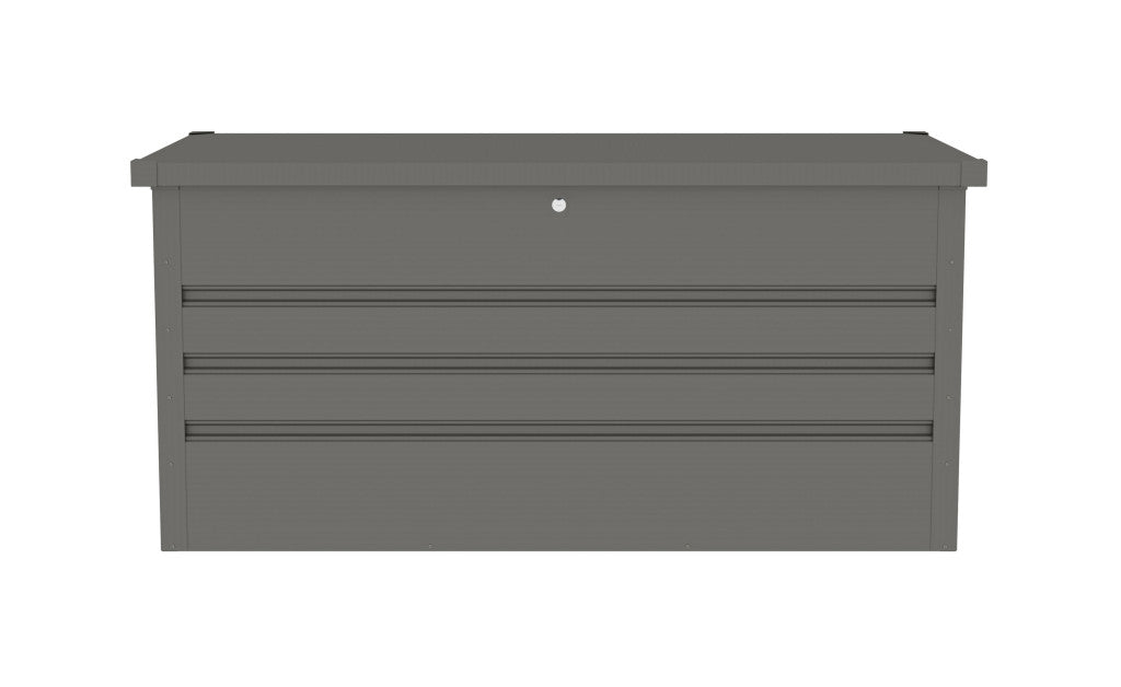 Kerti doboz G21 Denver 400 L, fémszürke