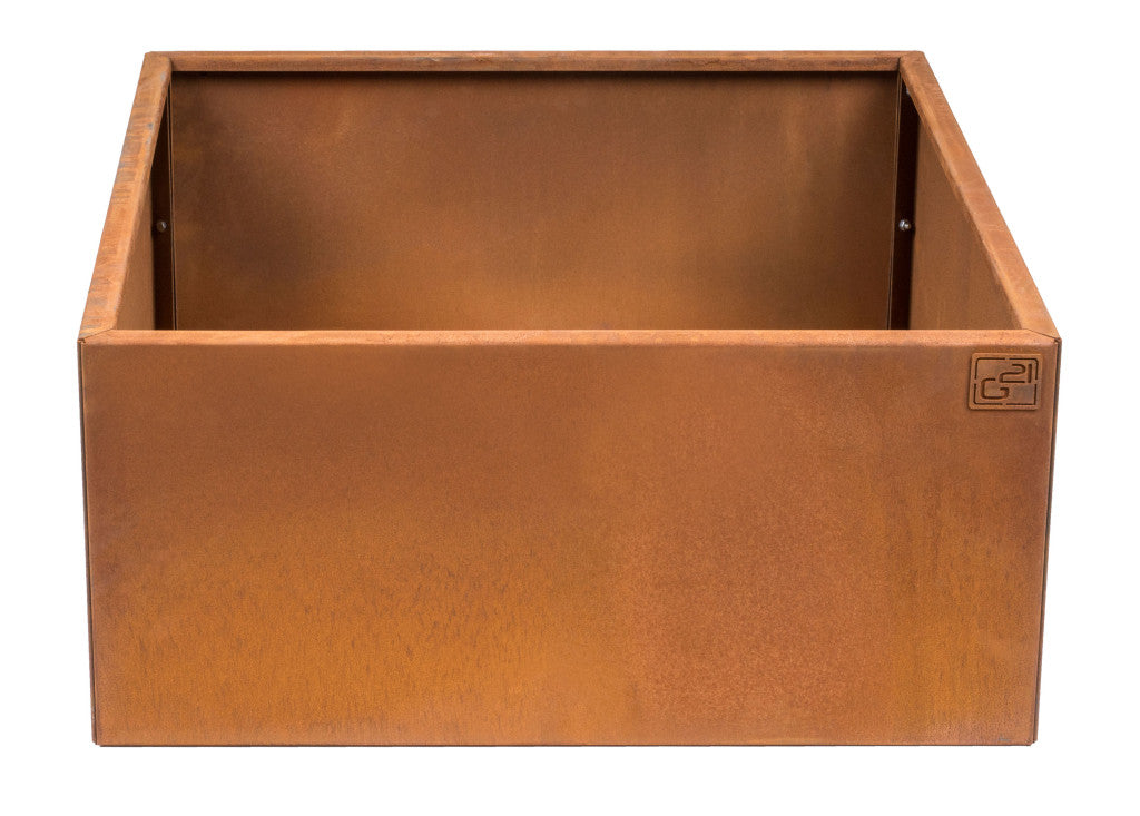 G21 Corten magaságyás, 70 × 32 × 70 cm