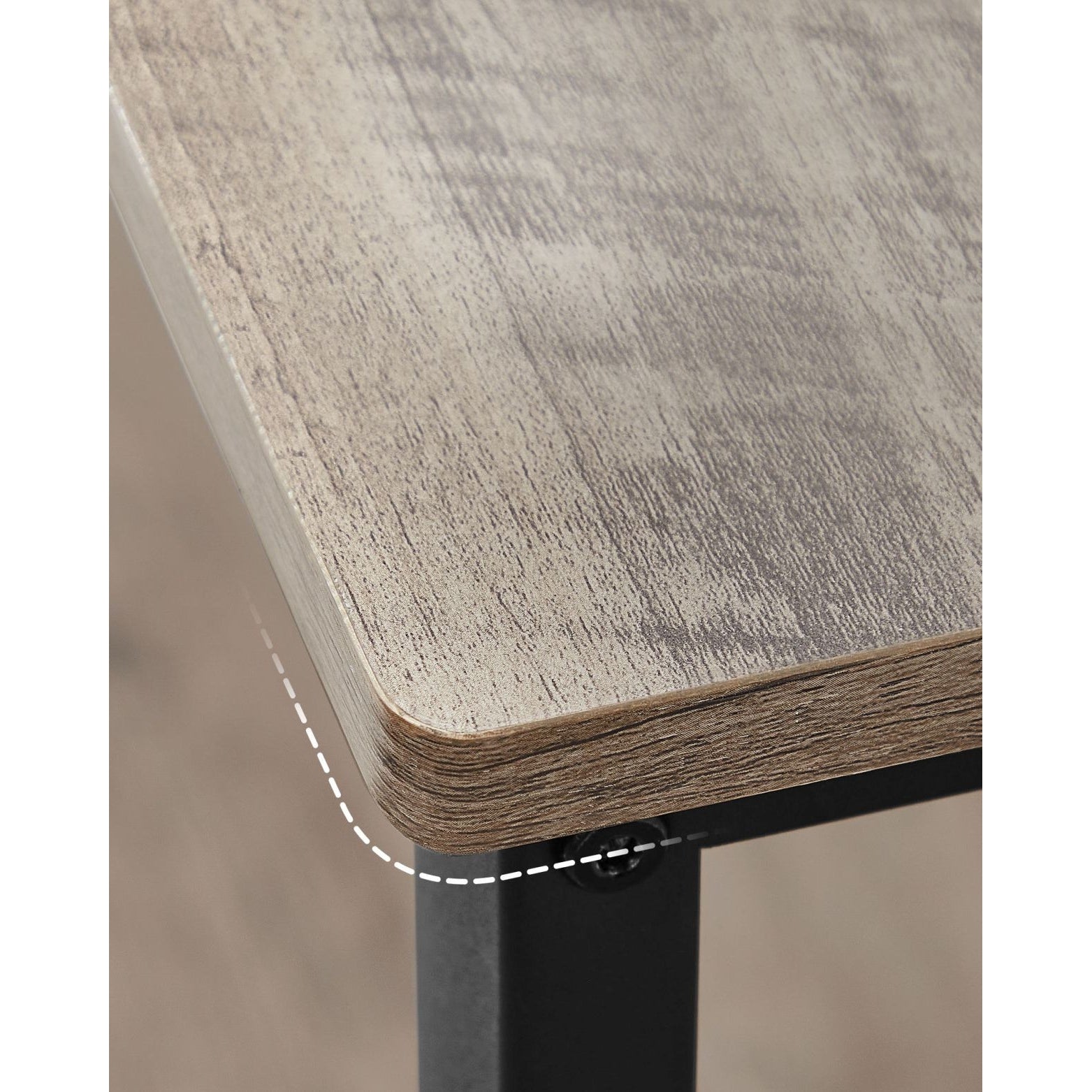 Konyhai polc, konyhasziget polcokkal, greige és fekete 120x60x90cm-9