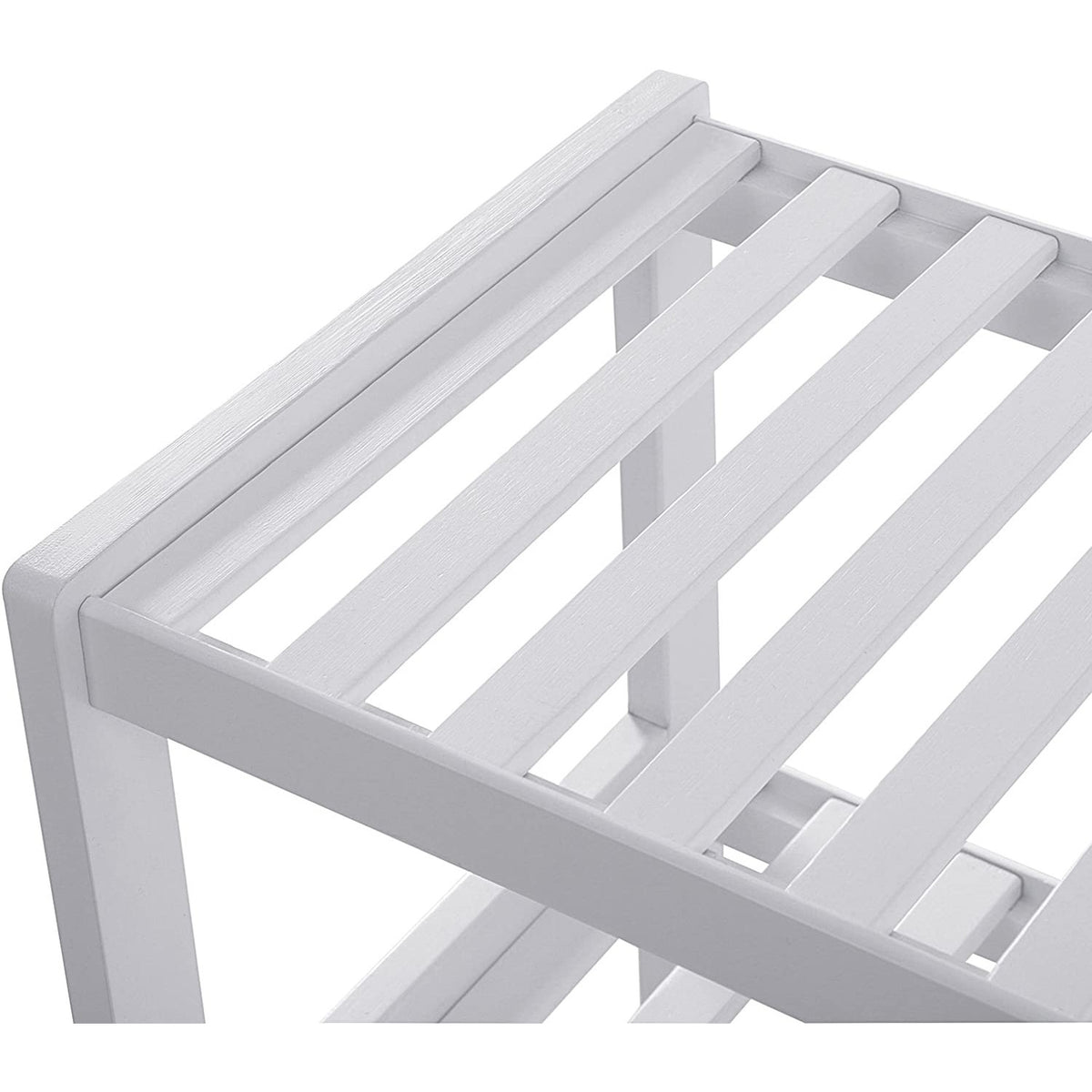 Cipőtároló polc 3 szintes, fehér 70x26x55cm-3