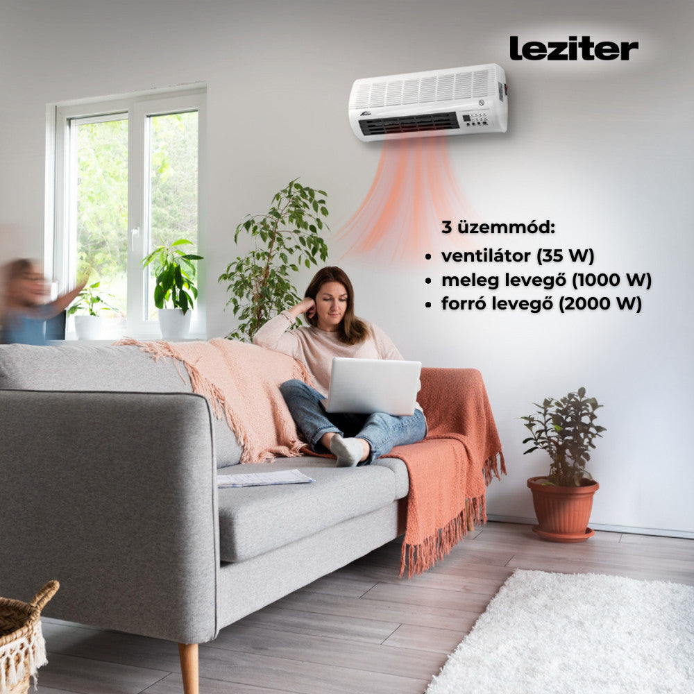 Thira elektromos fali fűtőtest 1000W/2000W-5