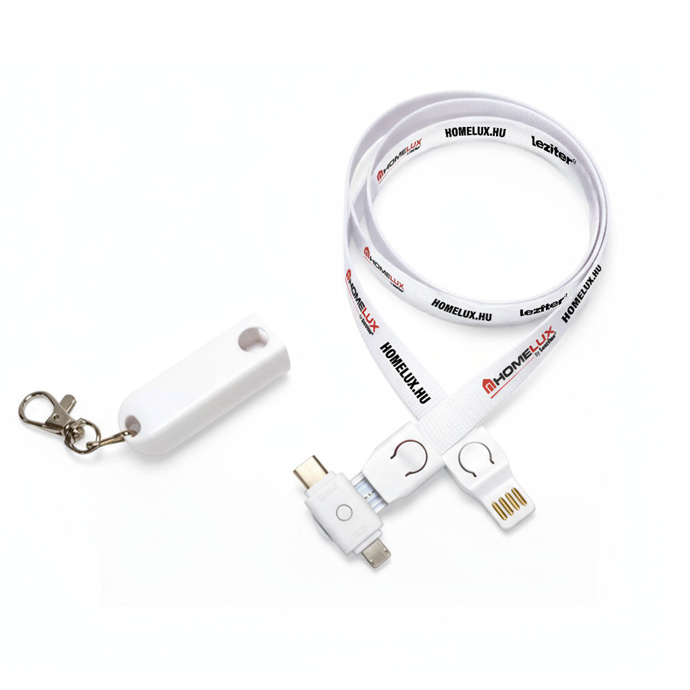 Homelux nyakpánt 3 az 1-ben USB töltőkábel 90 cm-0