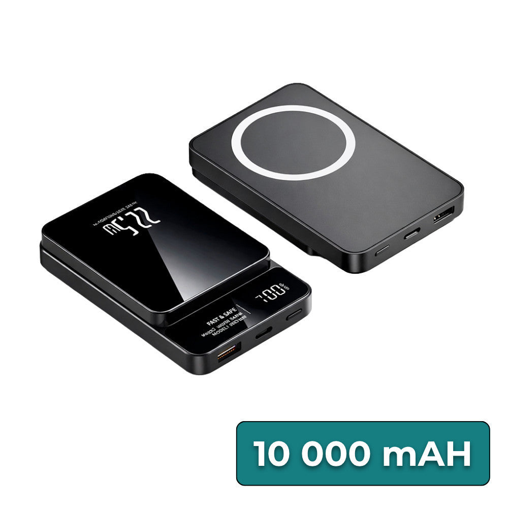 Powerbank Wireless 10000 mAH 2A 22,5W fekete-0