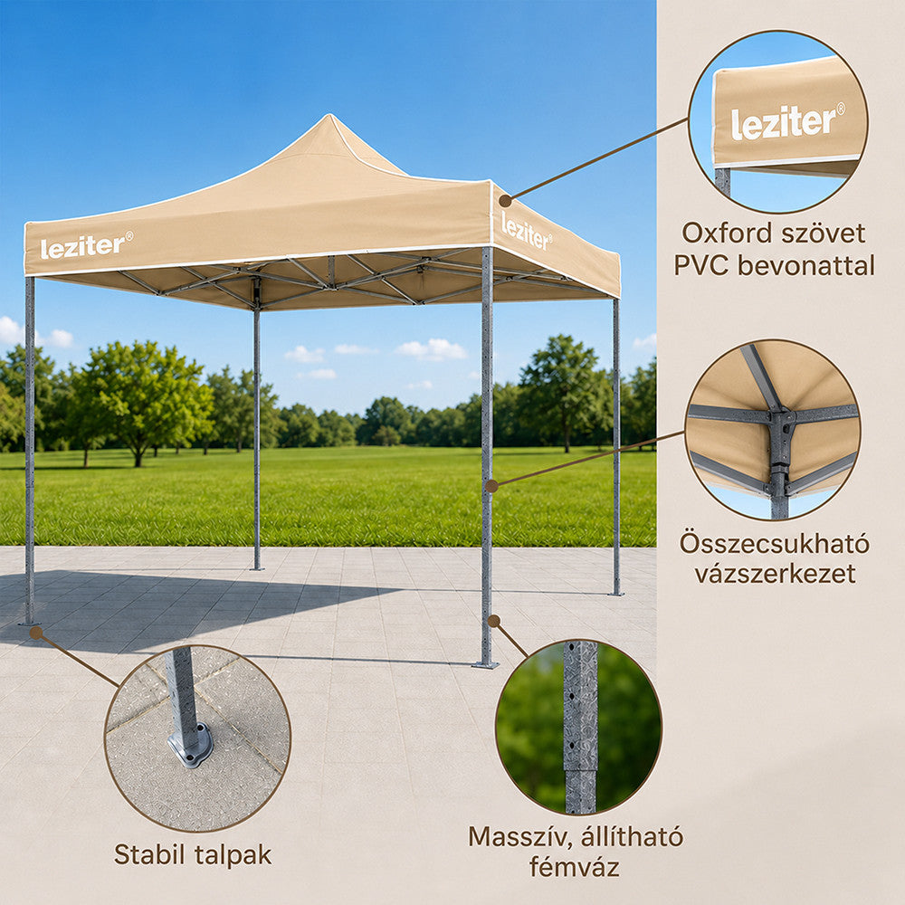 Összecsukható kerti pavilon 3x6 m-3