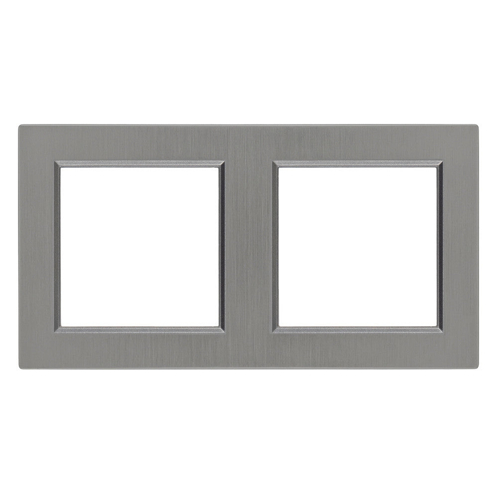 Nova kettes keret vízszintes szürke szálcsiszolt