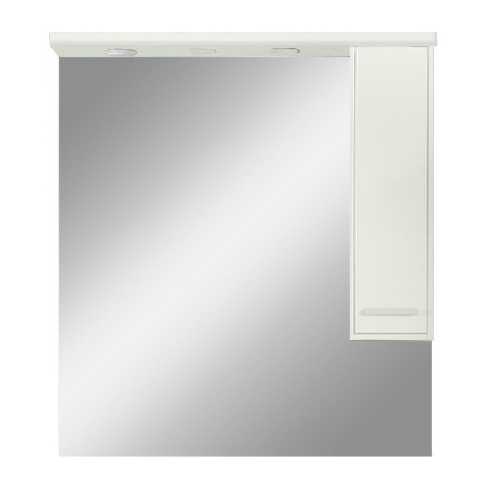 Nerva 85 cm-es tükrös felsőszekrény fehér-0