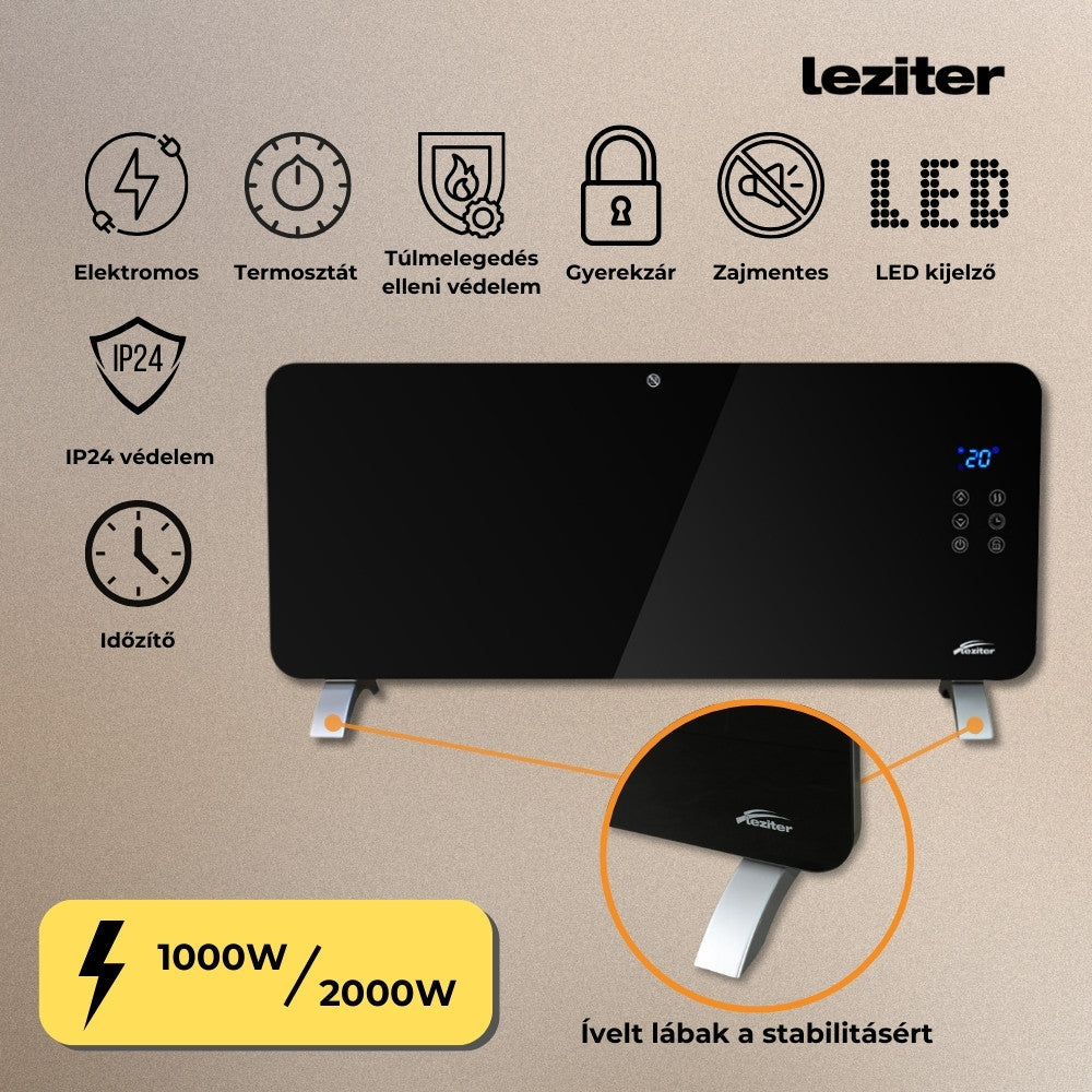 Hekla elektromos fűtőtest 1000W/2000W-4