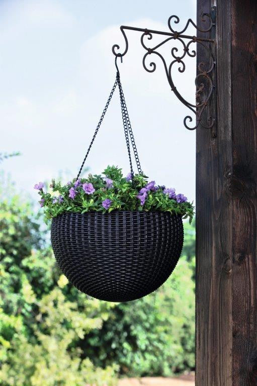 Keter Hanging Sphere függesztett virágtartó, grafit