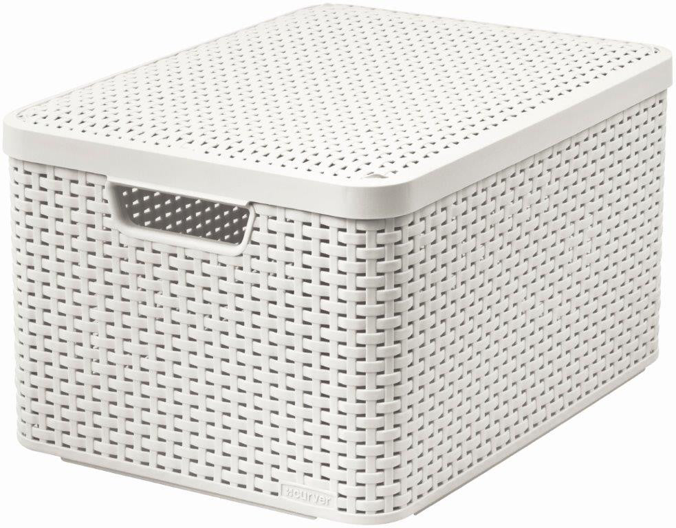 Box Curver Style L 30L tetővel, fehér-0