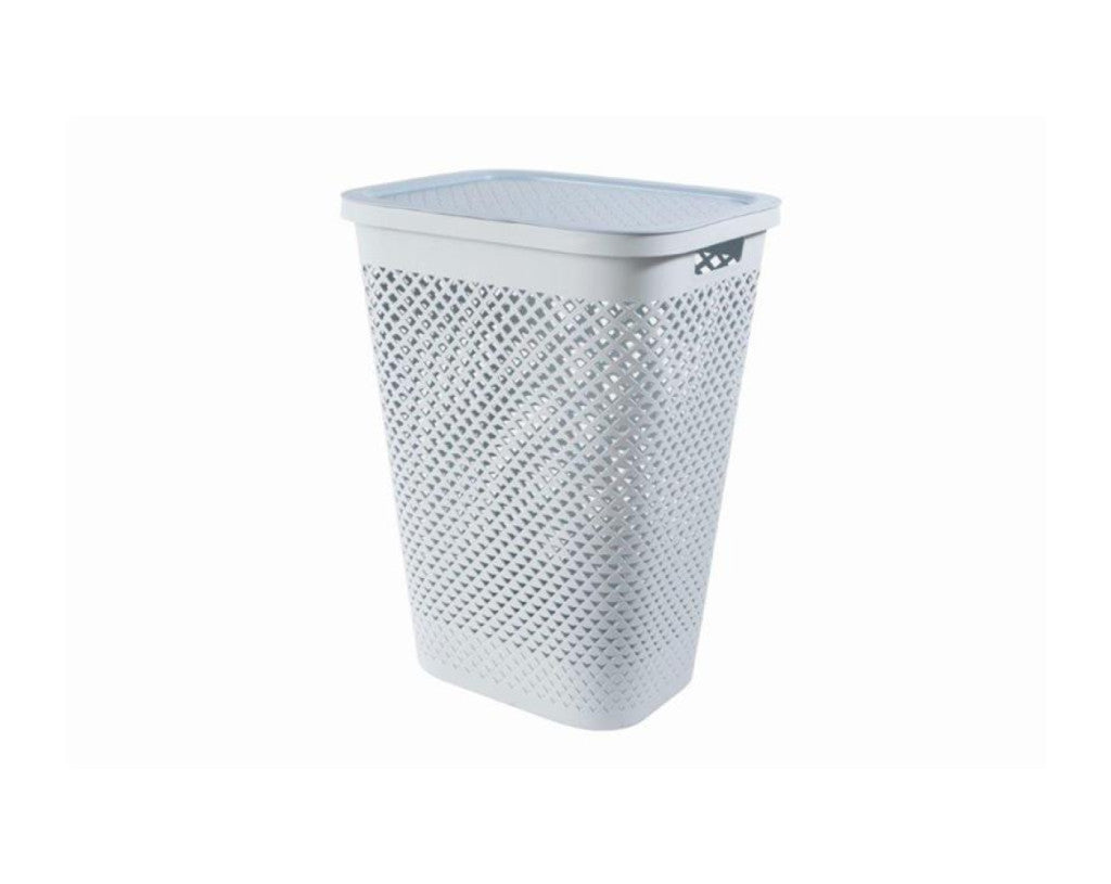Curver Pure 55 l kék szennyestartó fedéllel-0