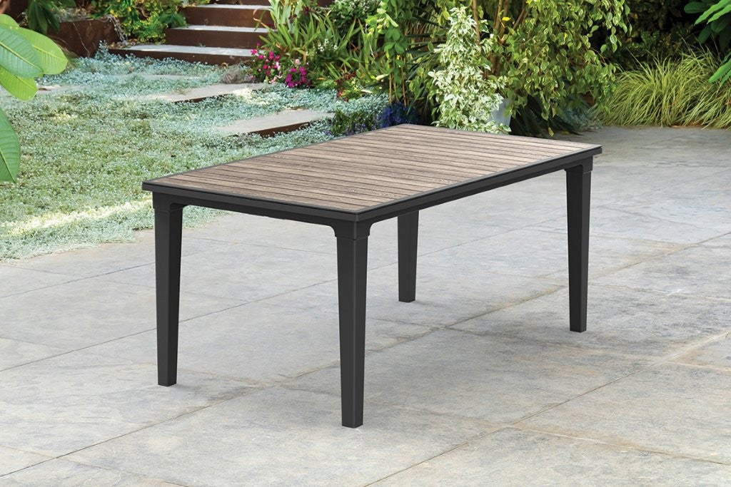 Zahradní stůl Keter Deco Futura 160 walnut / grafit