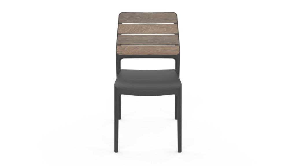 Keter Deco Porto walnut / grafit kerti szék