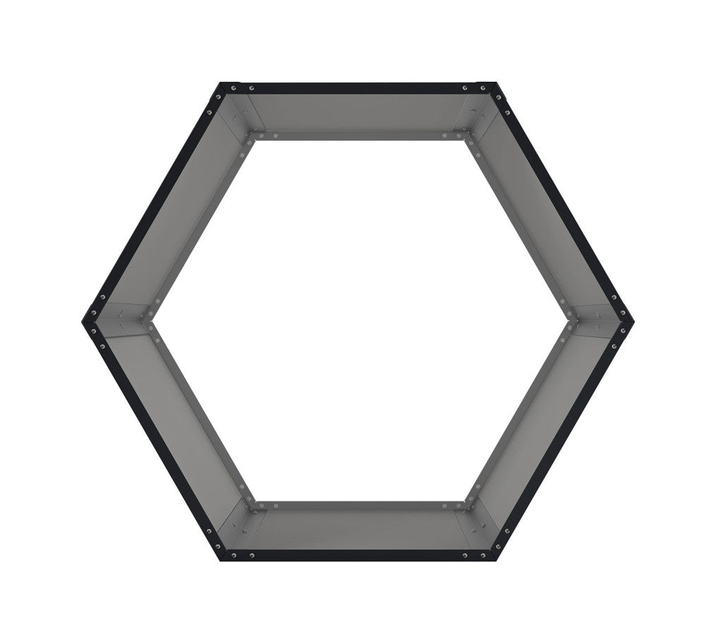 Tüzifatároló G21 HEX 53 - 92 x 60 cm, antracit