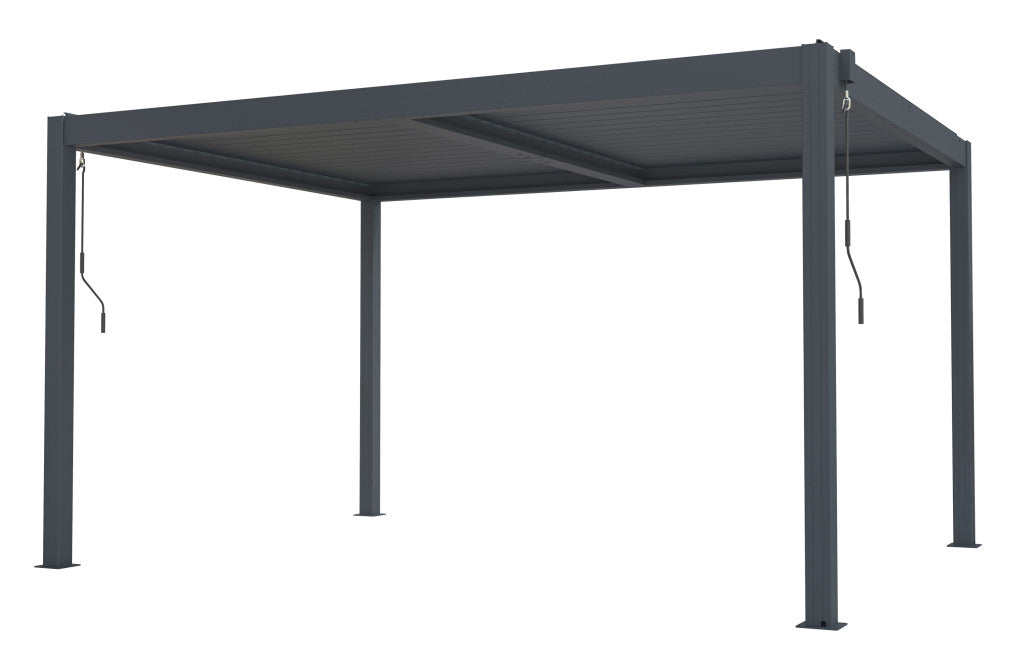 Bioklimatikus pergola G21 Austin 4x3 m, antracit, alumínium