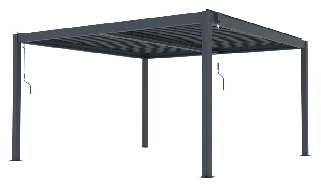 G21 Austin Premium 4x4 m bioklimatikus pergola, antracit alumínium
