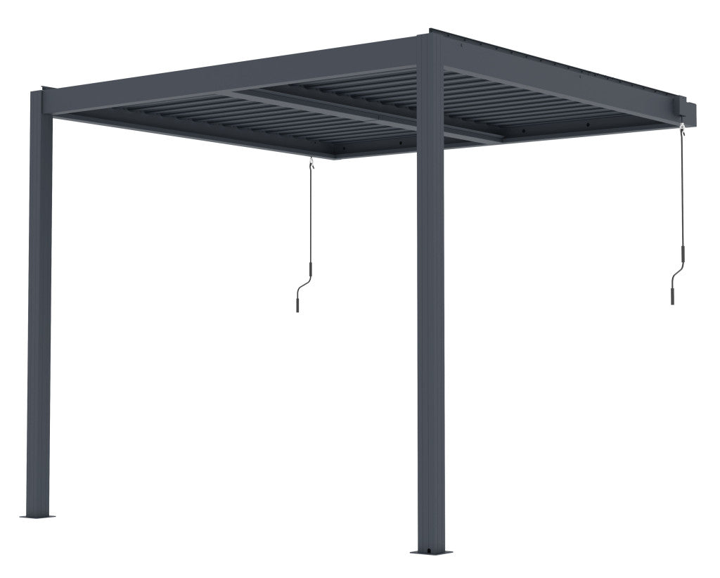 G21 Trenton Premium 3x3 m bioklimatikus pergola, antracit alumínium