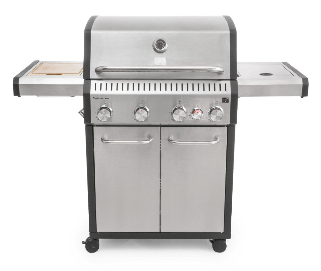 G21 Alabama Silver BBQ Premium Line gázgrill, 5 égő + redukciós szelep ajándékba