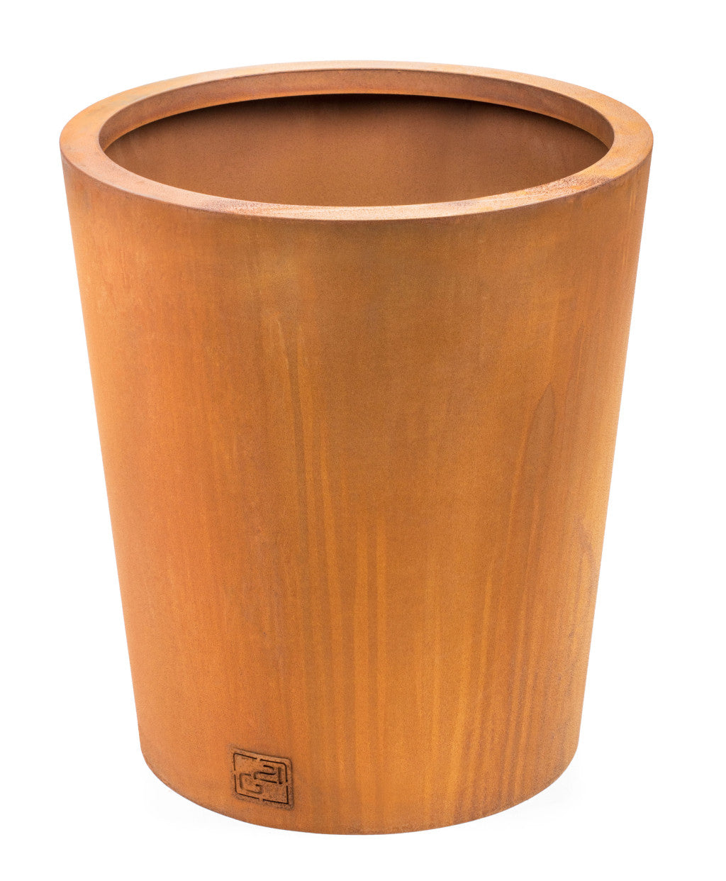 G21 Corten Round virágláda, 45 x 50 cm