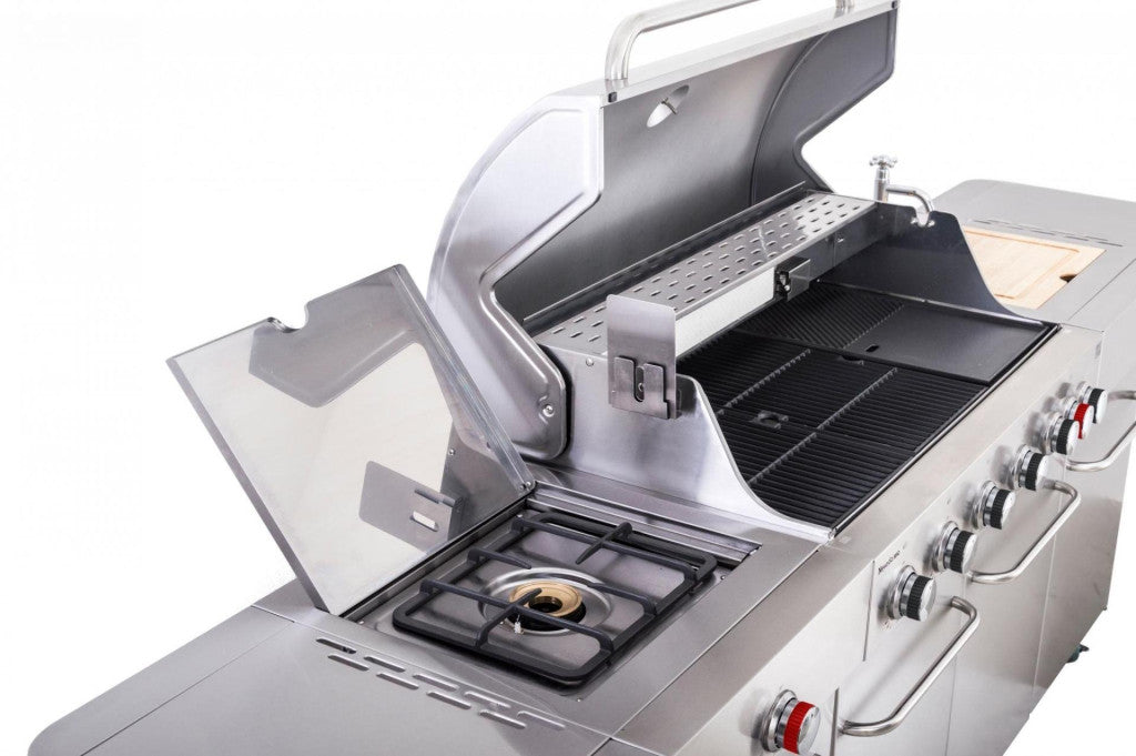 G21 Nevada BBQ konyha Premium Line gázgrill, 8 égőfej + ajándék nyomáscsökkentő