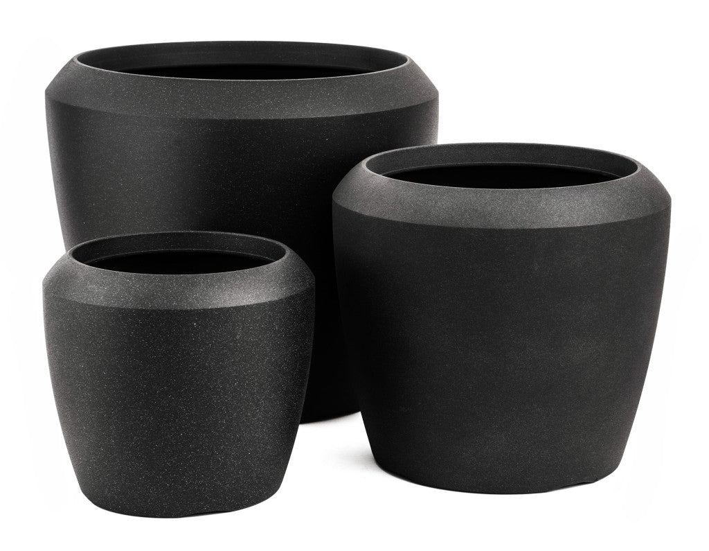 G21 Coal Round virágcserép 33,5 x 33,5 x 30,5
