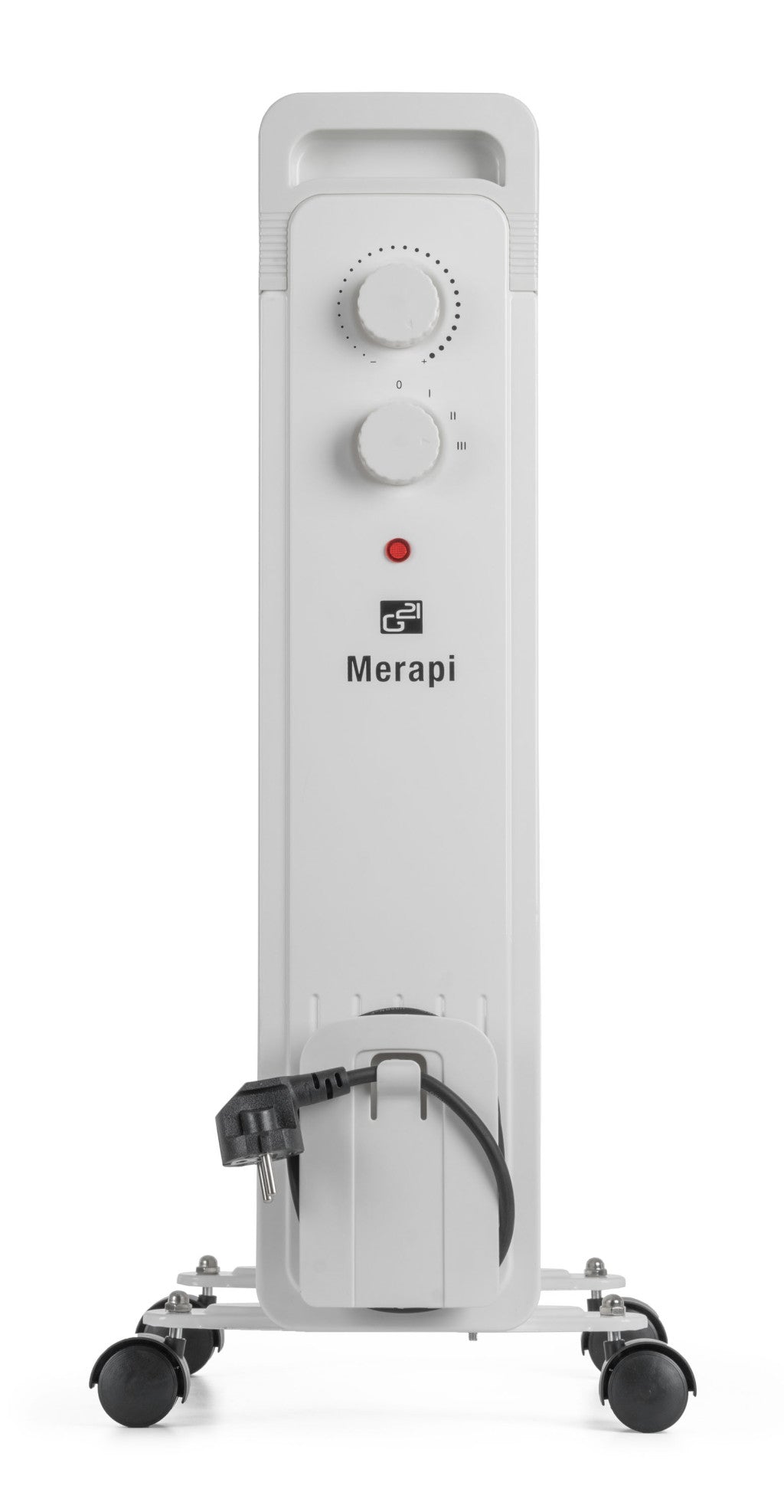 G21 Merapi olajradiátor fehér, 9 elem, 2000 W-2