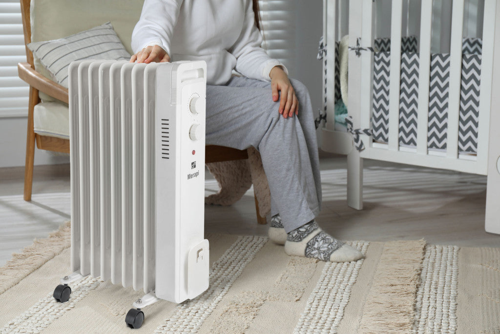 G21 Merapi olajradiátor fehér, 9 elem, 2000 W-8