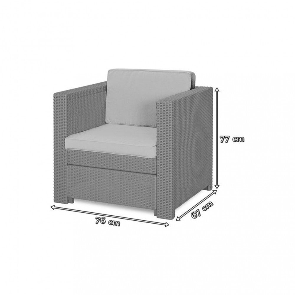 Provence Armchair műrattan kerti fotel-1
