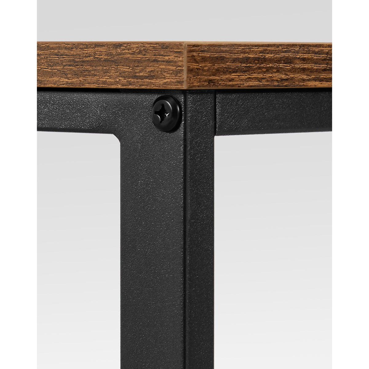 Íróasztal polcokkal, rusztikus barna 100x50x75cm-5