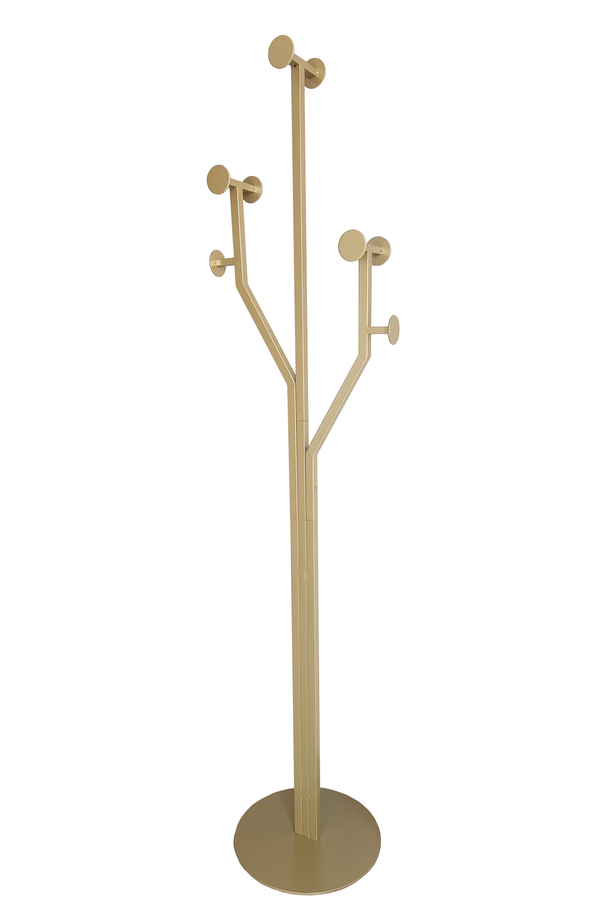 Legno álló fogas arany fém vázzal – teljes nézet